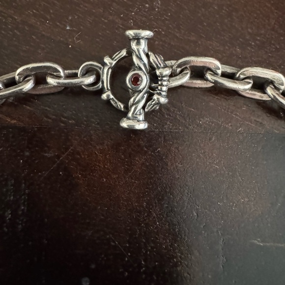 Travis Walker Double Cross Fish Hook Pendant with Chain in Solid Sterling Silver - Picture 3 of 9